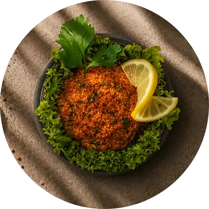 Bulgur Bowl — Bulgur mit Paprika und Tomate, Granatapfeldressing.